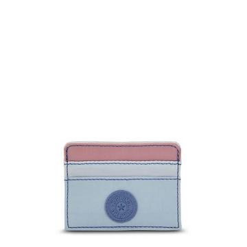 Kipling Cardy Card Holder Tassen Lichtblauw Roze | België 1161UZ